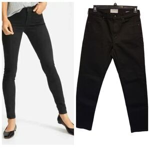 Everlane Black Authentic Stretch Mid Rise Skinny Jeans Womens 32x32
